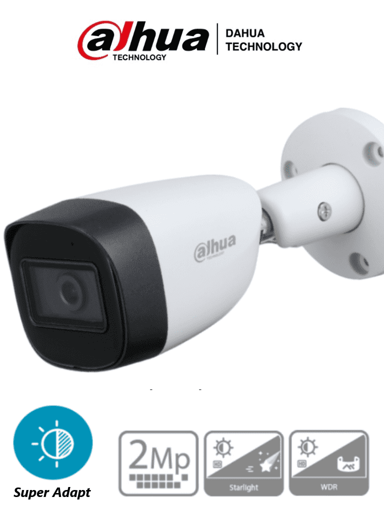 DAHUA HAC-HFW1231CM-28 - Camara Bullet 1080p/ Super Adapt/ Metalica/ Lente de 2.8mm/ WDR Real de 130 dB/ 107 Grados de Apertura/ 30 Mts de IR/ IP67/ Soporta CVI/AHD/TVI y CBVS/ Ideal para Contrastes de Luz/ DAHUA HAC-HFW1231CM-28 - Camara Bullet 1080p/ Super Adapt/ Metalica/ Lente de 2.8mm/ WDR Real de 130 dB/ 107 Grados de Apertura/ 30 Mts de IR/ IP67/ Soporta CVI/AHD/TVI y CBVS/ Ideal para Contrastes de Luz/